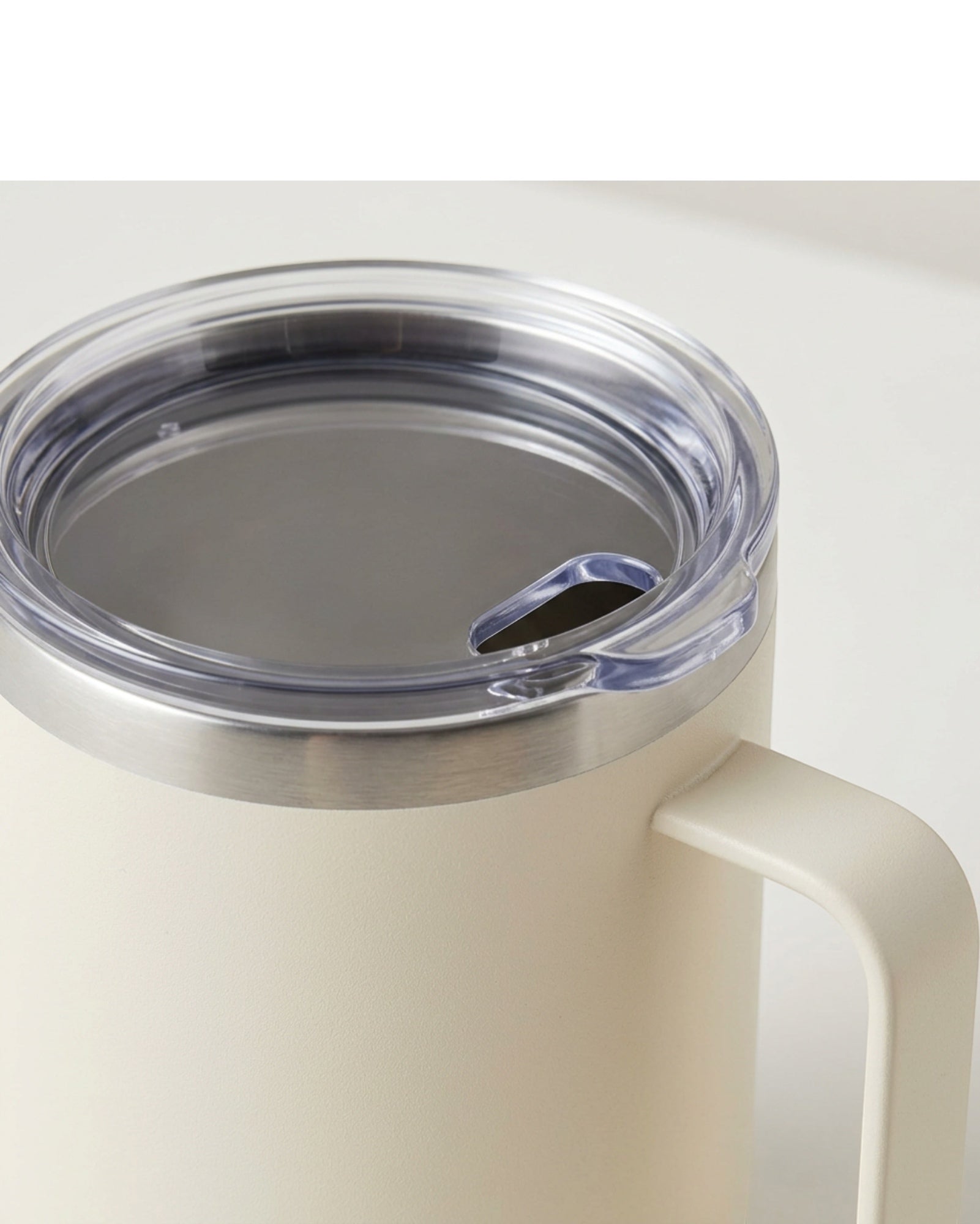 Etchstud Insulated Travel Mug with Sip Lid 415 ml Ivory - Detail view